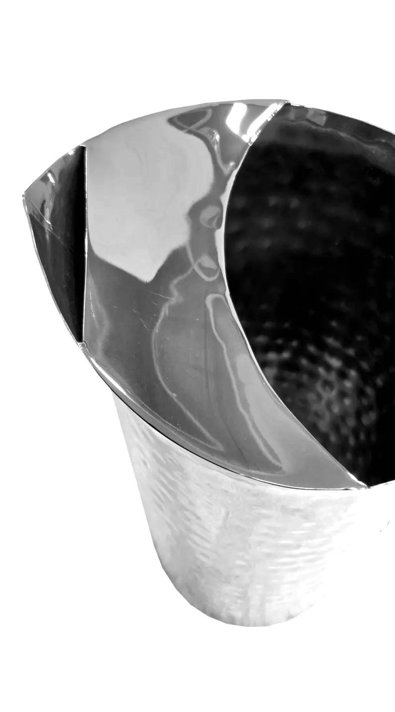 Hand Hammered Metal Water Pitcher | Rustic Vintage Style Serving Jug