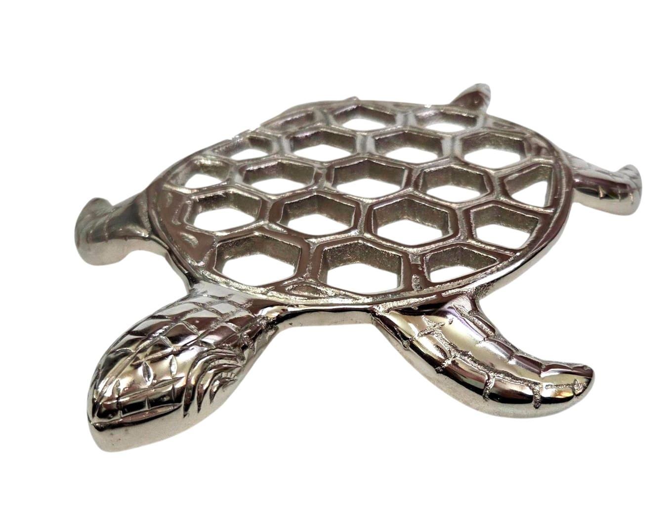 Sea Turtle Trivet, Cast Aluminium Hot Pad, Coastal Kitchen Decor, Heat Resistant Pot Holder