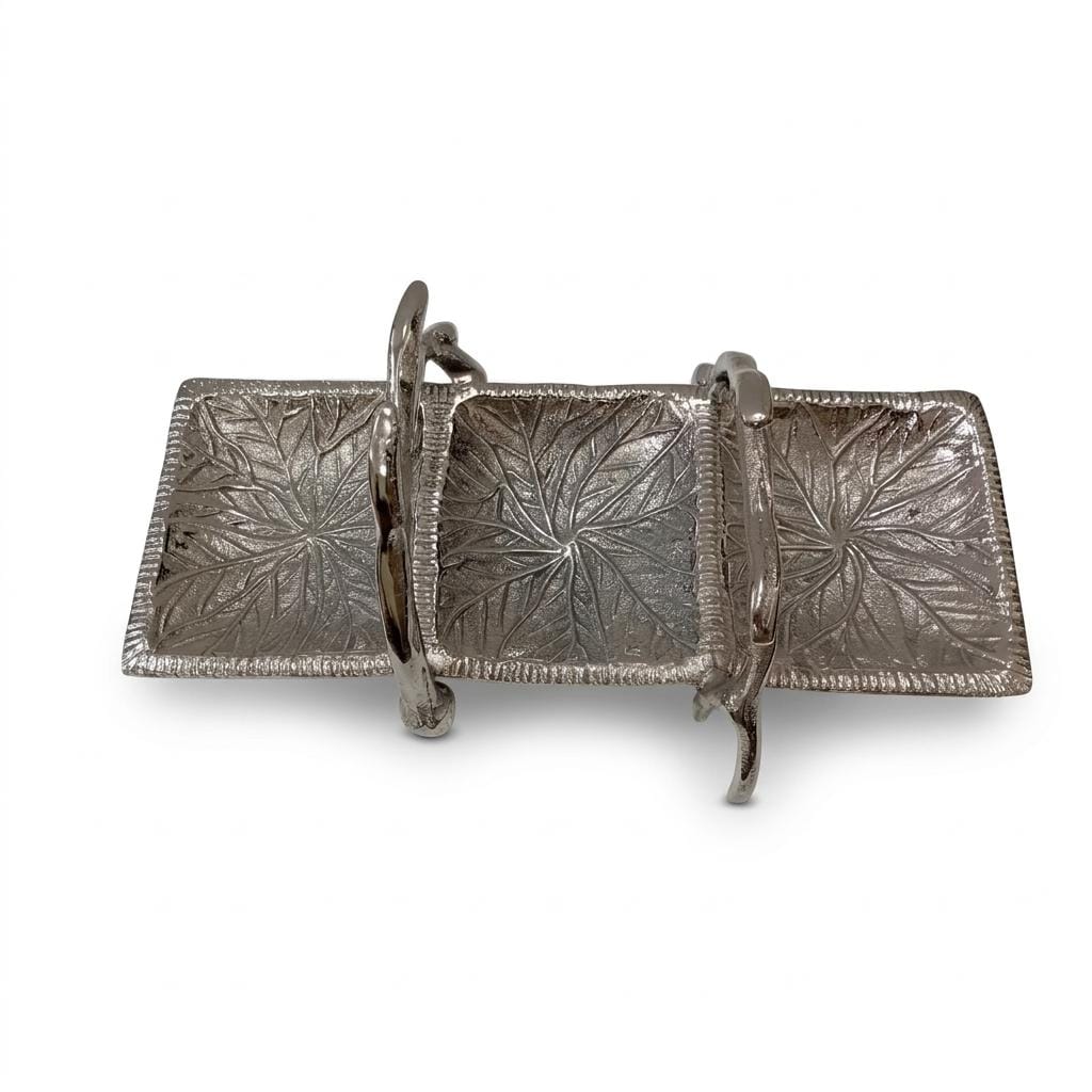 Antler Aluminum 3 Section Serving Tray Woodland