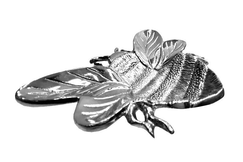 Aluminium Honeybee Shaped Tray | Decorative Serving Dish, Kitchen Organizer