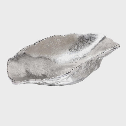 Nickel Plated Aluminum Runabout Bowl | Polished Silver Decorative Accent Piece