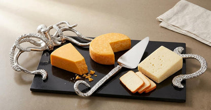 Octopus Granite Cheese Board, Ocean Coastal Serving Tray, Seafood Kitchen Decor