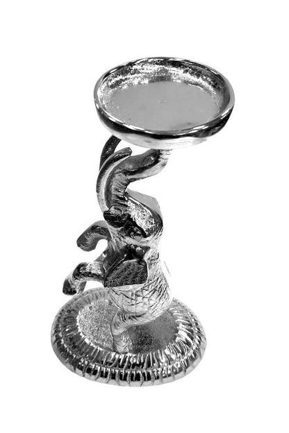 Handcrafted Aluminum Elephant Candle Holder | Diwali Christmas Decor