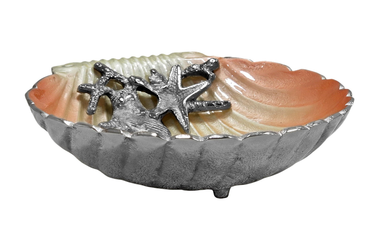 Pink Enamel Serving Bowl | Coastal Home Decor Centerpiece