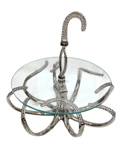 Octopus Pastry Stand, Coastal Dessert Display, Ocean Themed Cake Stand, Beach House Decor