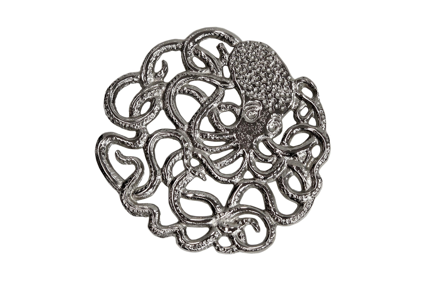 Cast Aluminum Octopus Trivet, Nautical Kitchen Decor, Coastal Table Protector