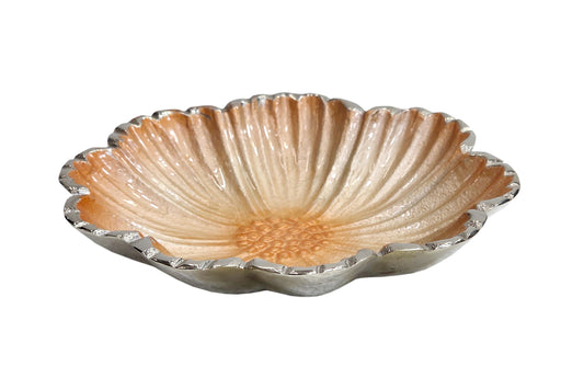 Handcrafted Aluminum Serving Bowl | Decorative Table Centerpiece