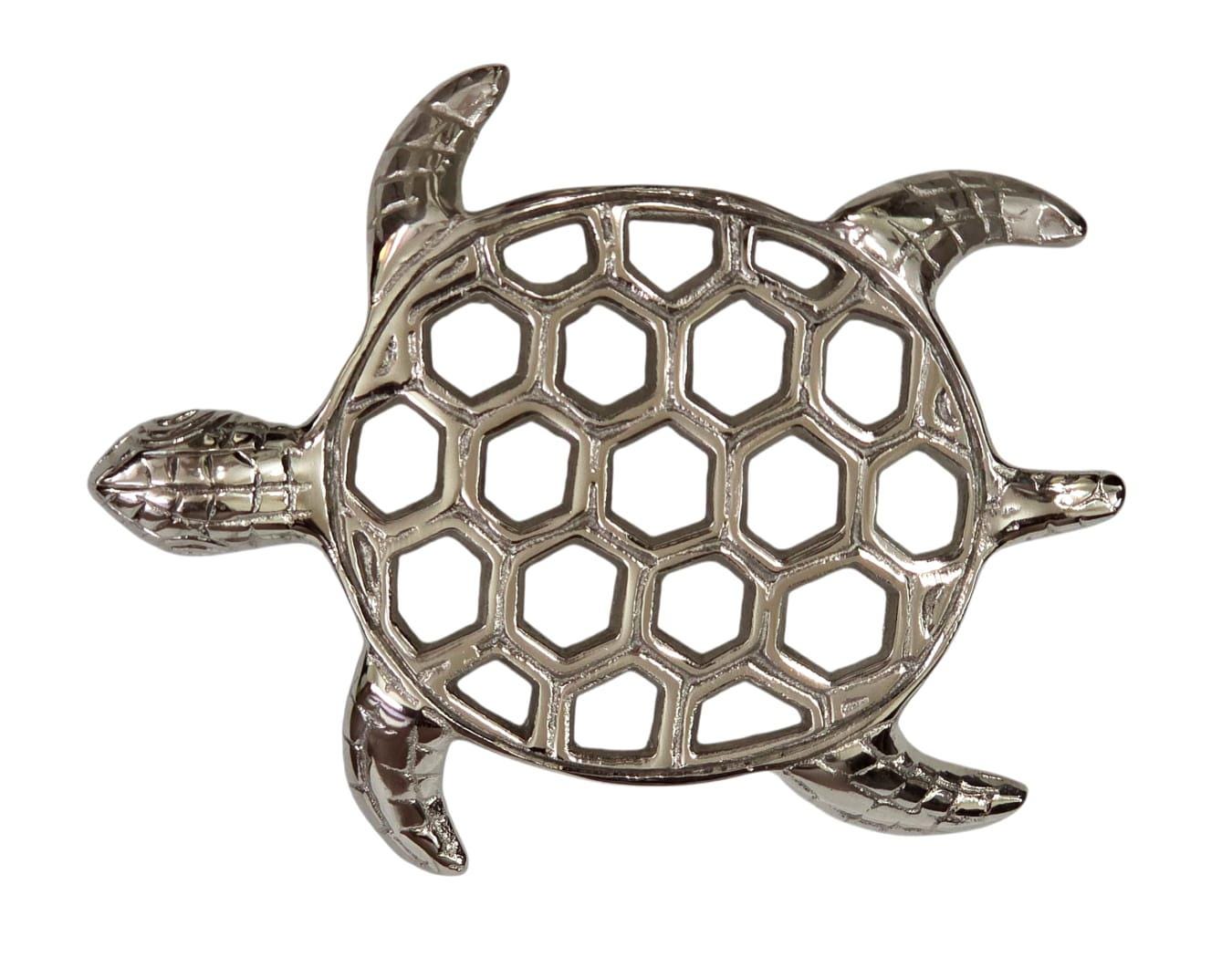 Sea Turtle Trivet, Cast Aluminium Hot Pad, Coastal Kitchen Decor, Heat Resistant Pot Holder