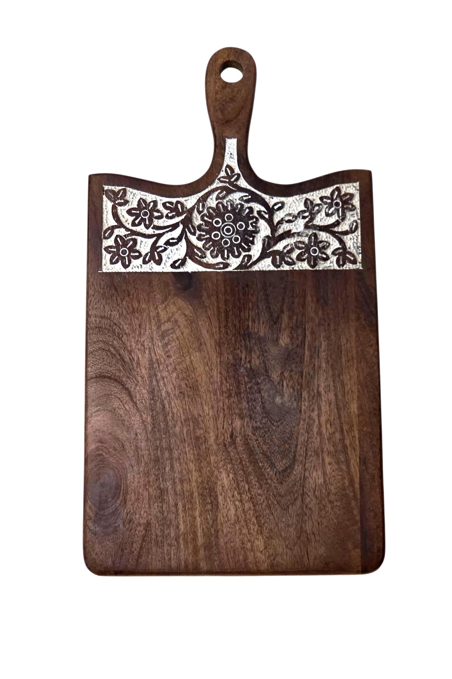 Rustic Wooden Charcuterie Board – Farmhouse Kitchen Serving Platter