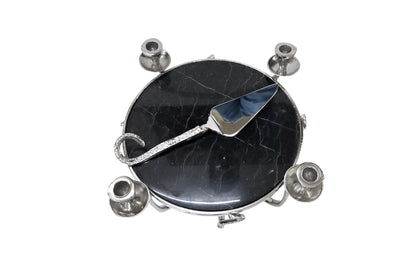 Octopus Candle Cheese Board with Cake Lifter – Coastal Aluminum Serving Platter