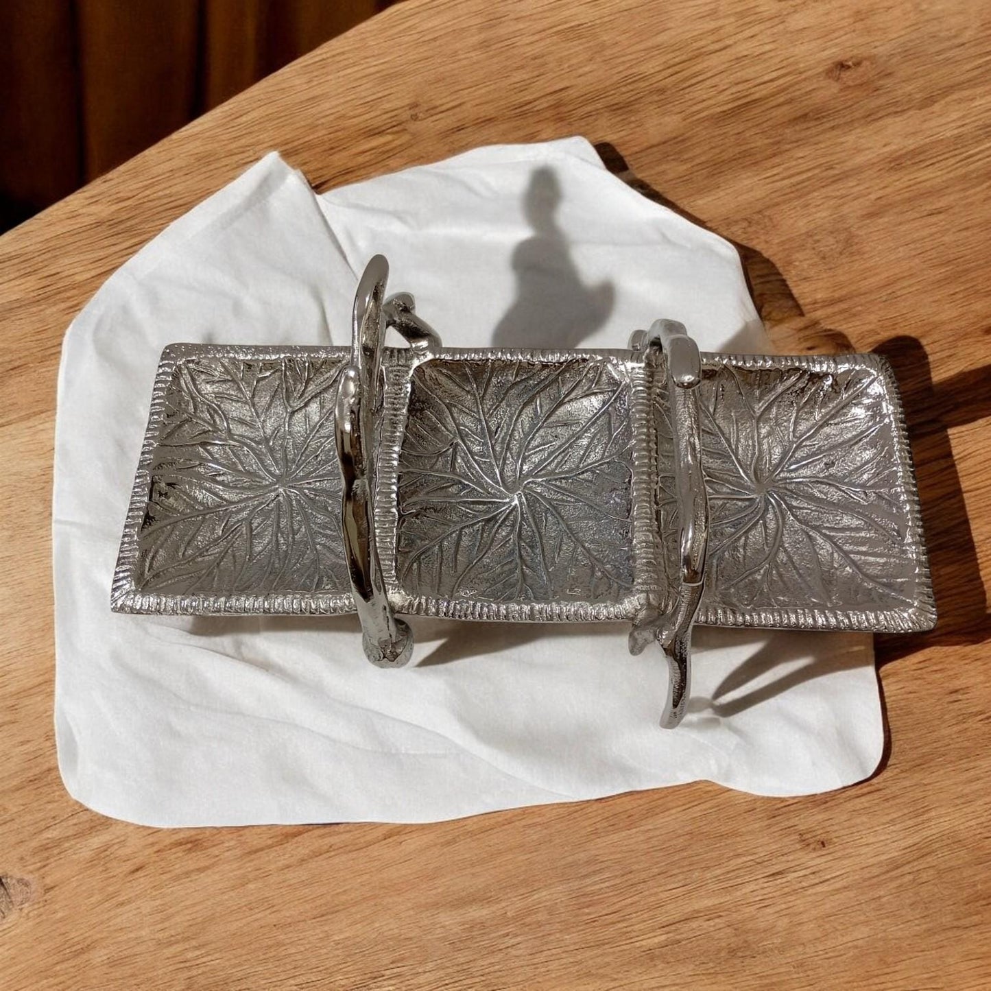 Antler Aluminum 3 Section Serving Tray Woodland