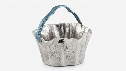 Artisan Aluminum Wine Chiller | Silver Ice Bucket, Home Bar Decor