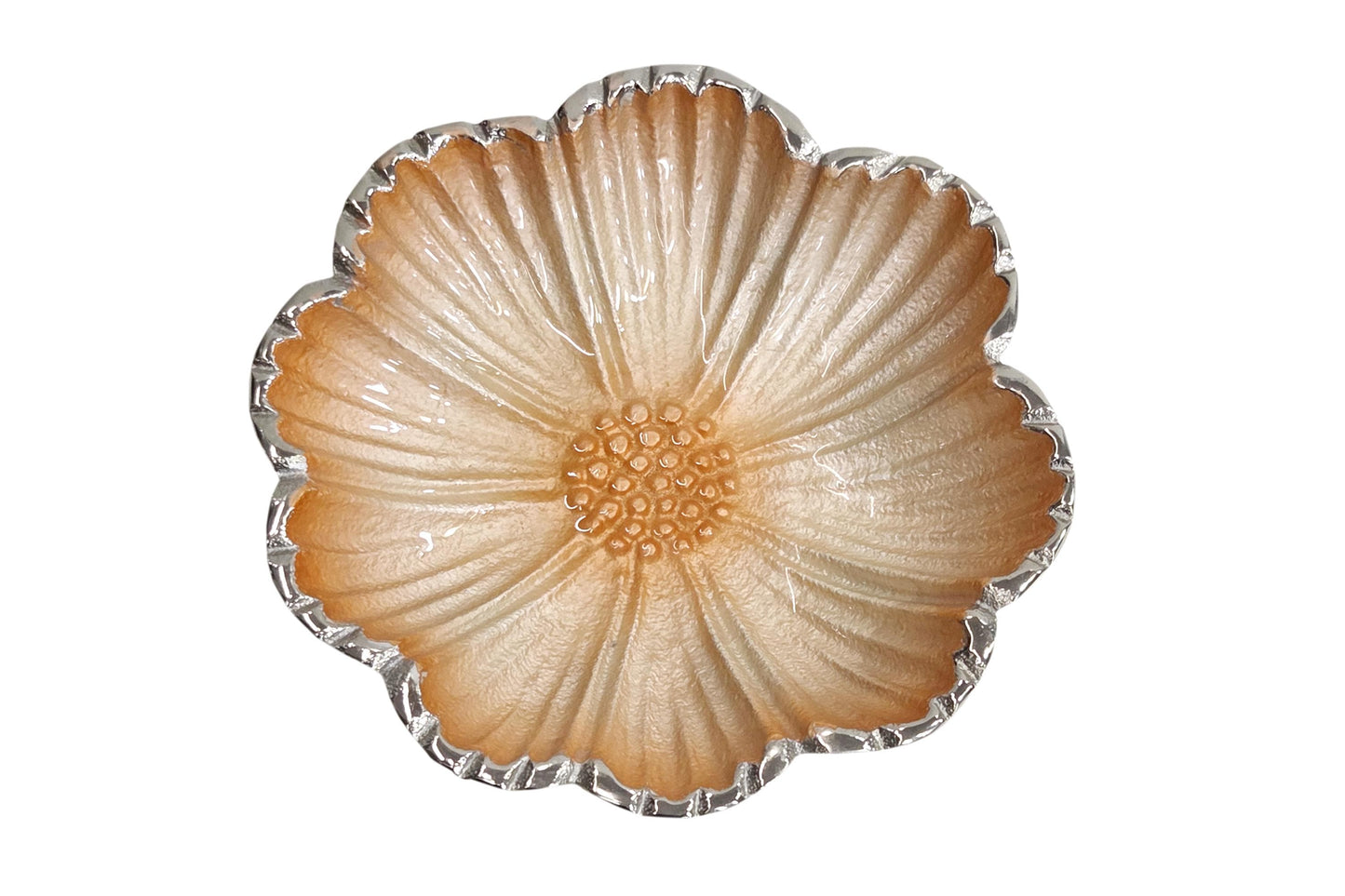 Handcrafted Aluminum Serving Bowl | Decorative Table Centerpiece