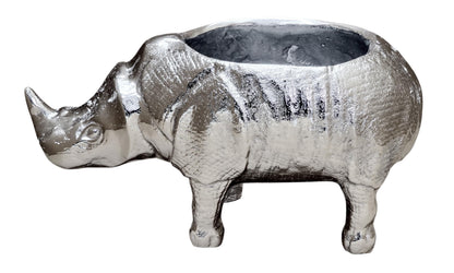 Rhino Wine Holder | Single Bottle Metal Wine Rack | Animal-Themed Décor | Unique Bar & Table Accent Animal Shape Wine Chiller