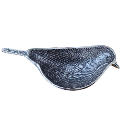 Dove Bird Aluminum Serving Bowl | Decorative Snack Dish, Table Centerpiece