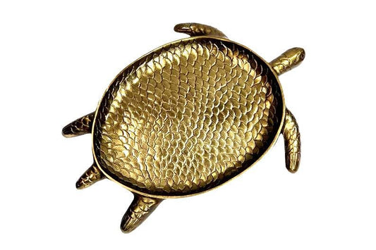 Handmade Aluminum Turtle Platter – Coastal Kitchen Serving Tray