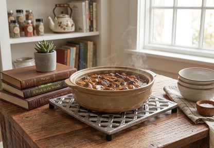 Trellis Trivet | Farmhouse Kitchen Decor, Heat Resistant Pot Holder