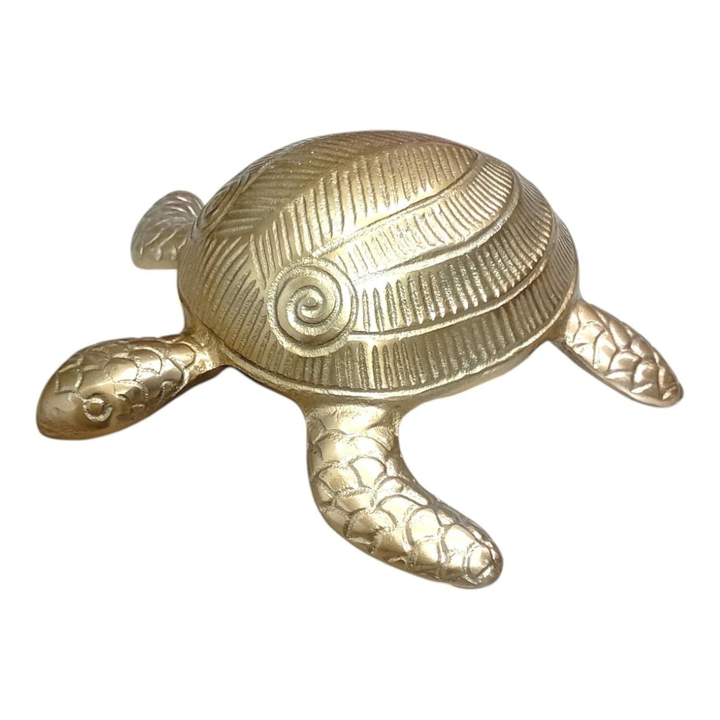 Handcrafted Aluminum Tortoise Figurine, Feng Shui Lucky Turtle, Prosperity Symbol Ornament