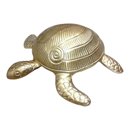 Handcrafted Aluminum Tortoise Figurine, Feng Shui Lucky Turtle, Prosperity Symbol Ornament