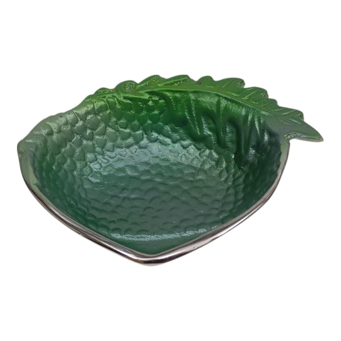 Aluminium Leaf Bowl, Decorative Metal Bowl, Leaf Serving Bowl, Rustic Home Decor, Fruit Bowl, Centerpiece Bowl, Gift for Home