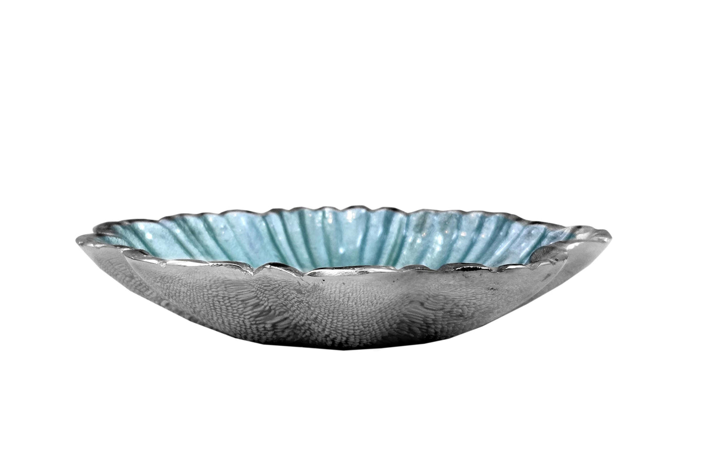 Handcrafted Aluminum Serving Bowl, Modern Table Centerpiece, Decorative Fruit Bowl, Wedding Gift