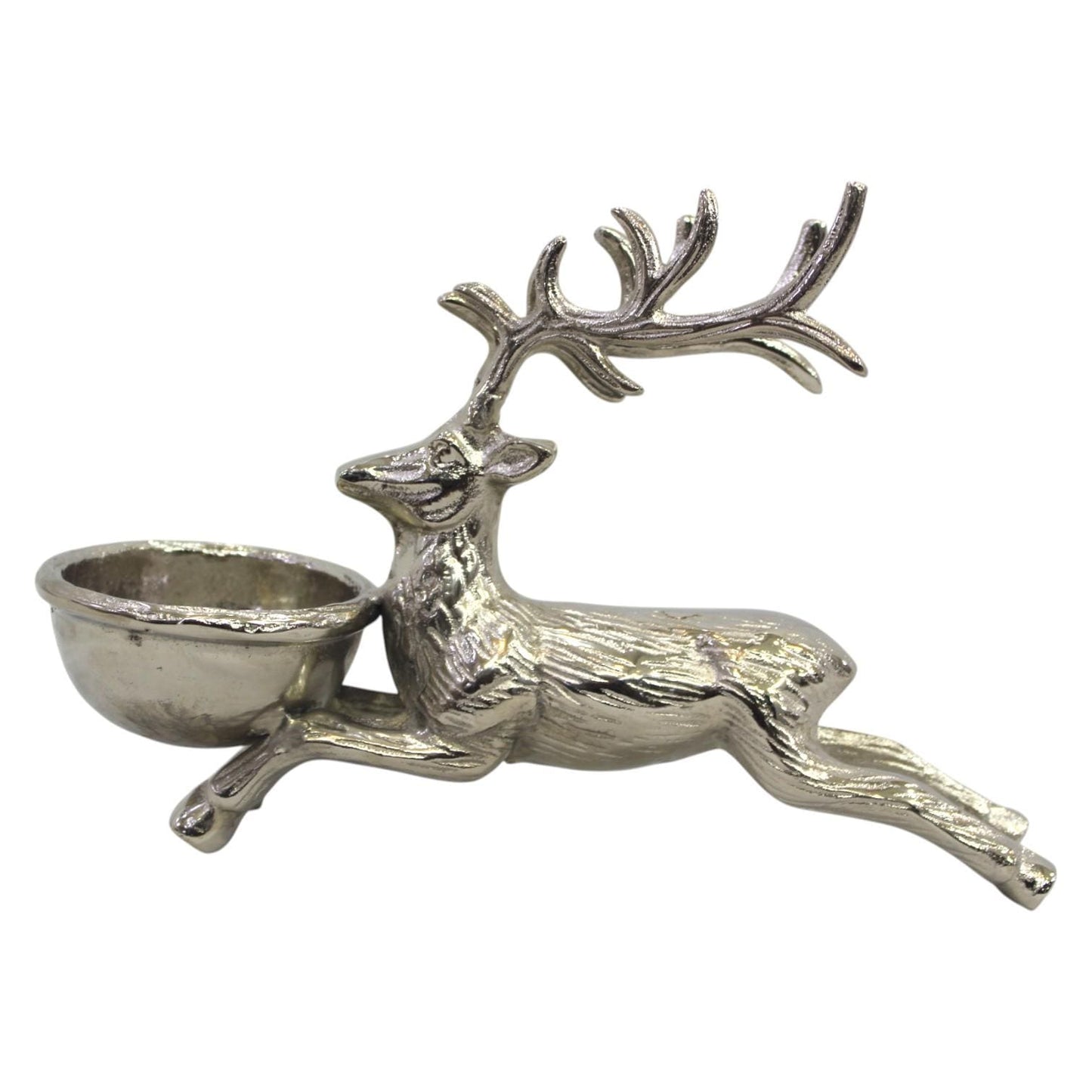Deer-Shaped Bowl – Artistic Elegance for Festive Serving. Décor | Handcrafted Aluminum Christmas Centerpiece