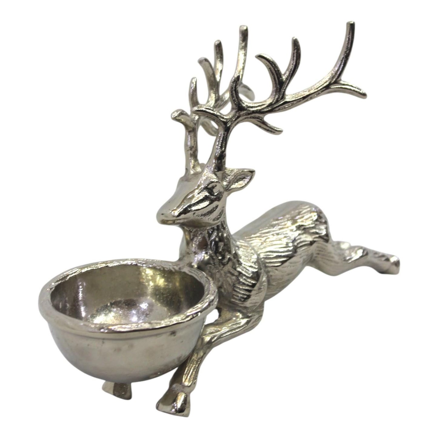 Deer-Shaped Bowl – Artistic Elegance for Festive Serving. Décor | Handcrafted Aluminum Christmas Centerpiece