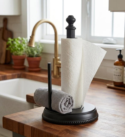 Freestanding Toilet Paper Holder | Rustproof Aluminium, Space Saving Design
