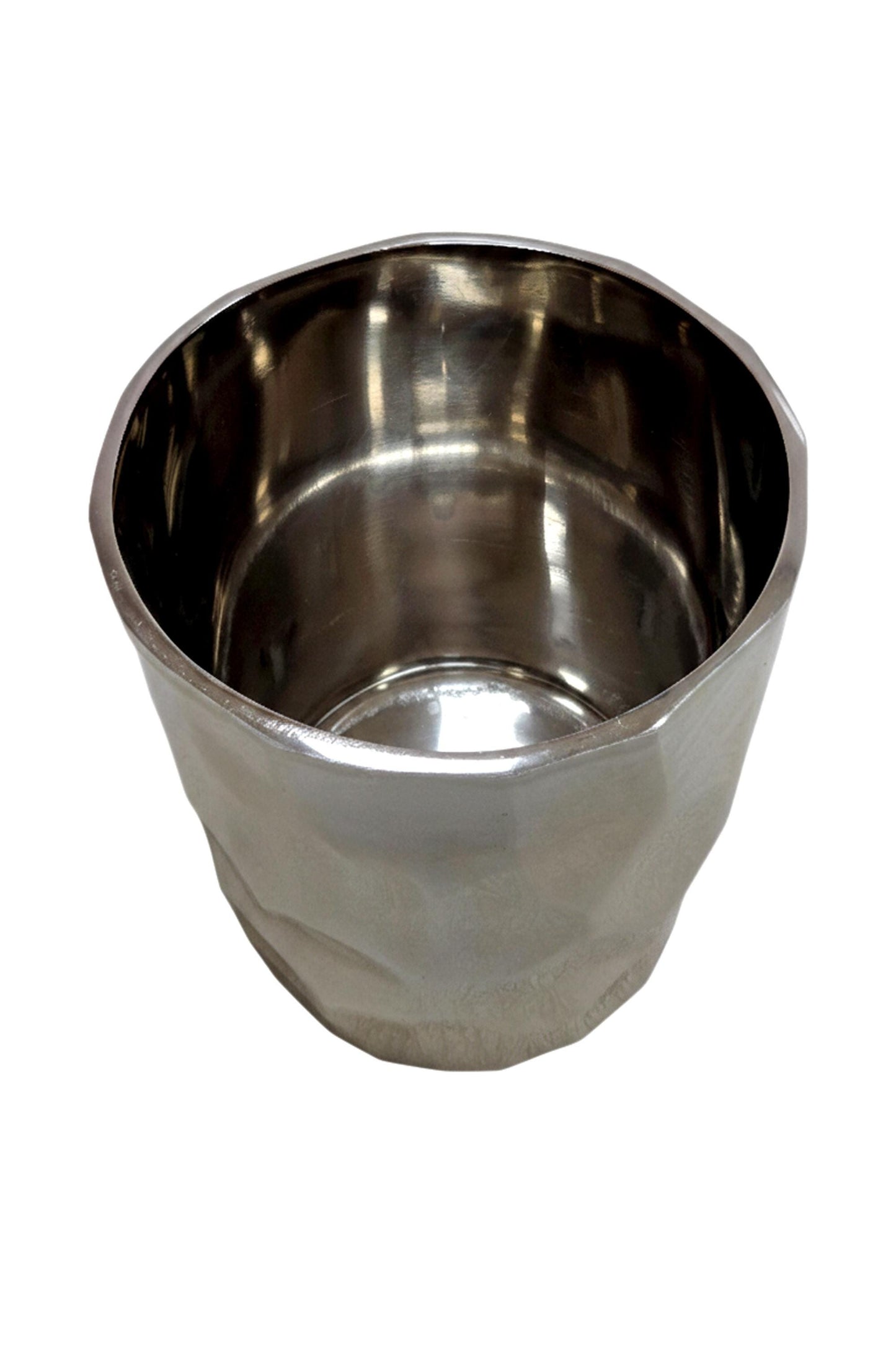 Antler Handle Ice Bucket | Mother of Pearl Enamel Barware