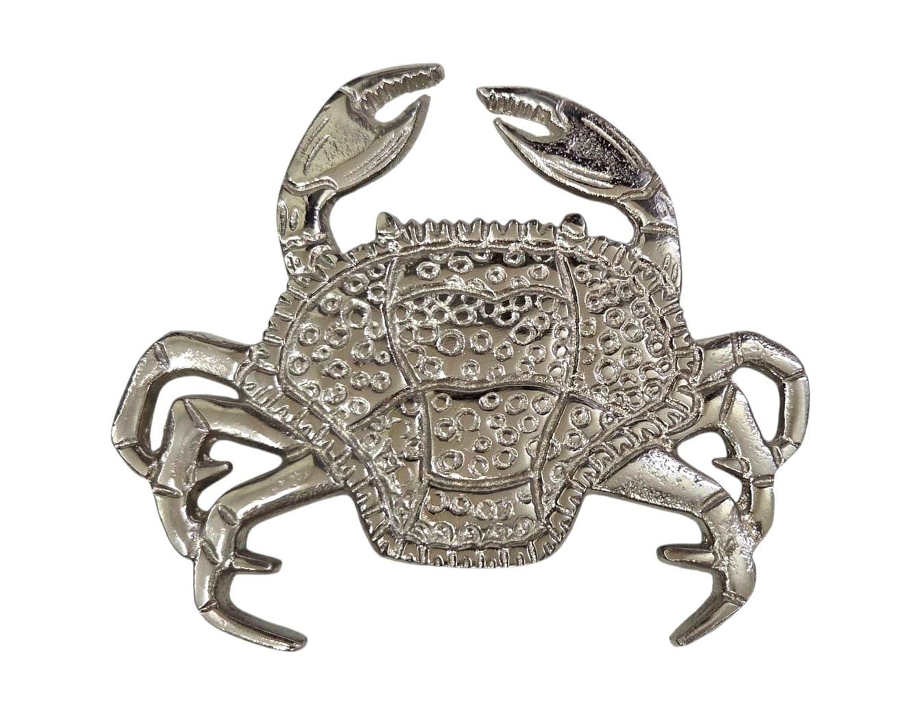 Cast Aluminium Crab Trivet, Nautical Coastal Kitchen Decor, Seafood Lover Accent