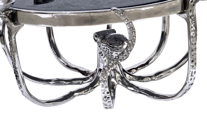Octopus Candle Cheese Board with Cake Lifter – Coastal Aluminum Serving Platter