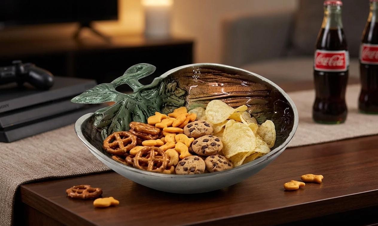 Floral Tidbit Bowl | Decorative Candy, Nuts & Dry Fruit Serving Dish