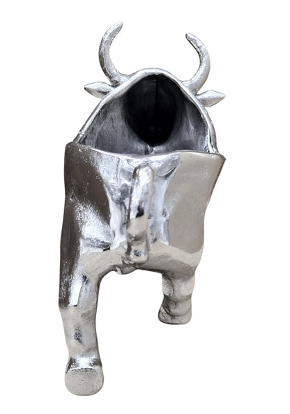 Bull Wine Holder | 2 Bottle Metal Wine Rack | Rustic Animal Décor | Bar & Table Centerpiece