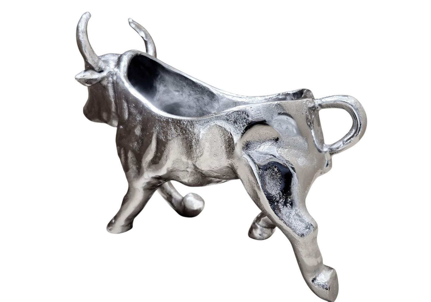 Bull Wine Holder | 2 Bottle Metal Wine Rack | Rustic Animal Décor | Bar & Table Centerpiece