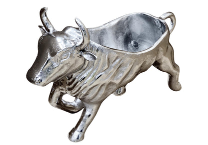 Bull Wine Holder | 2 Bottle Metal Wine Rack | Rustic Animal Décor | Bar & Table Centerpiece