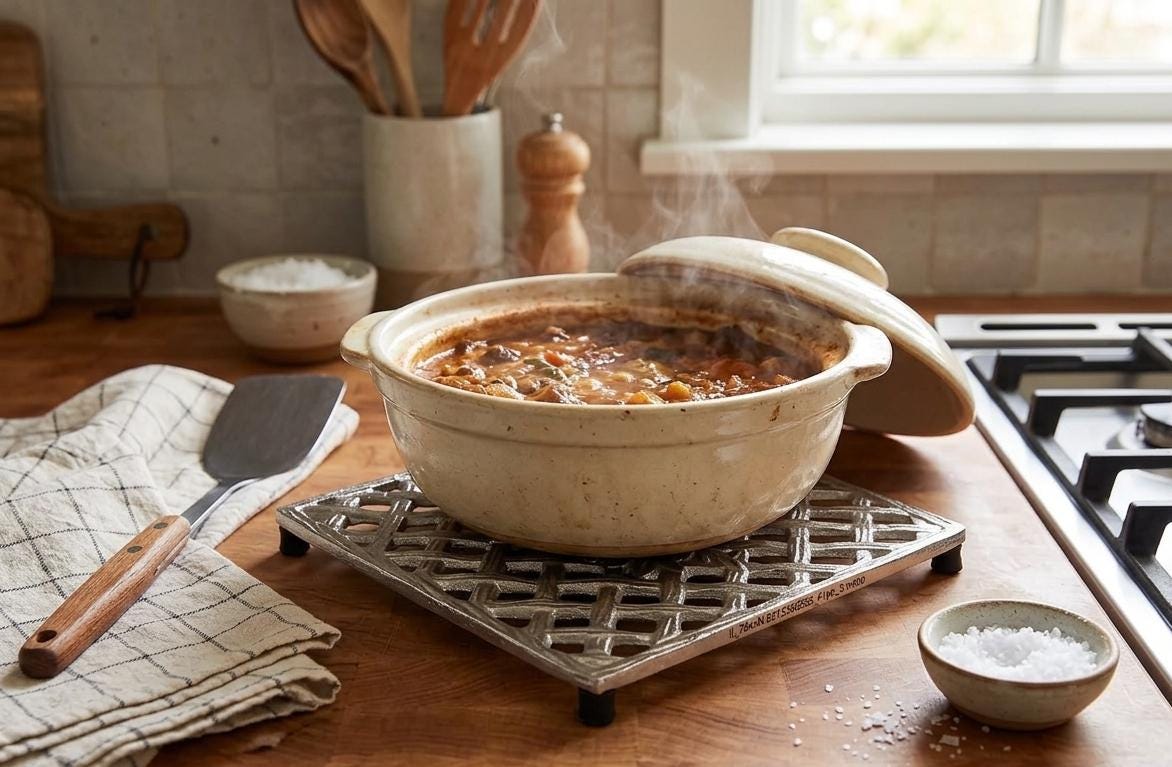 Trellis Trivet | Farmhouse Kitchen Decor, Heat Resistant Pot Holder