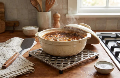 Trellis Trivet | Farmhouse Kitchen Decor, Heat Resistant Pot Holder