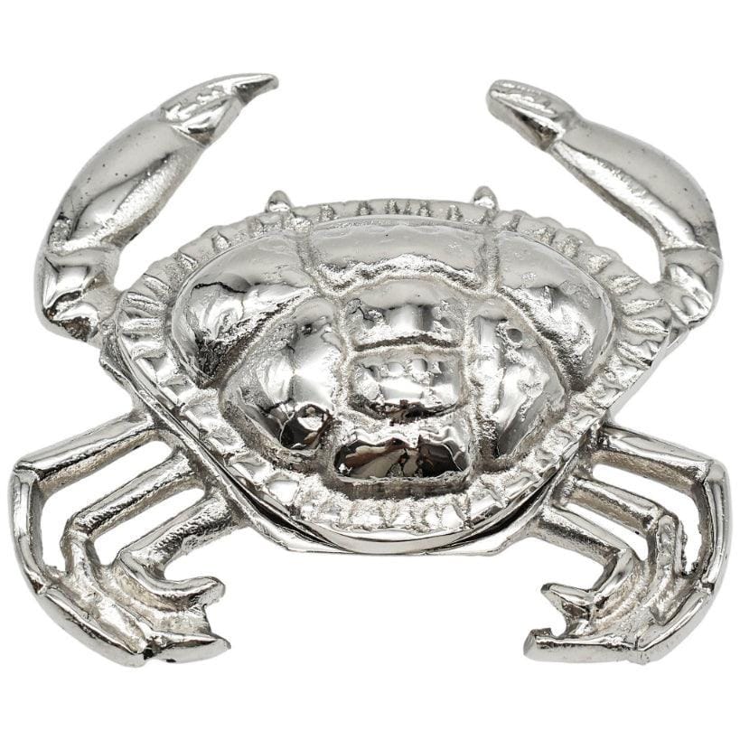 Aluminum Crab Butter Dish with Lid | Coastal Christmas Tableware