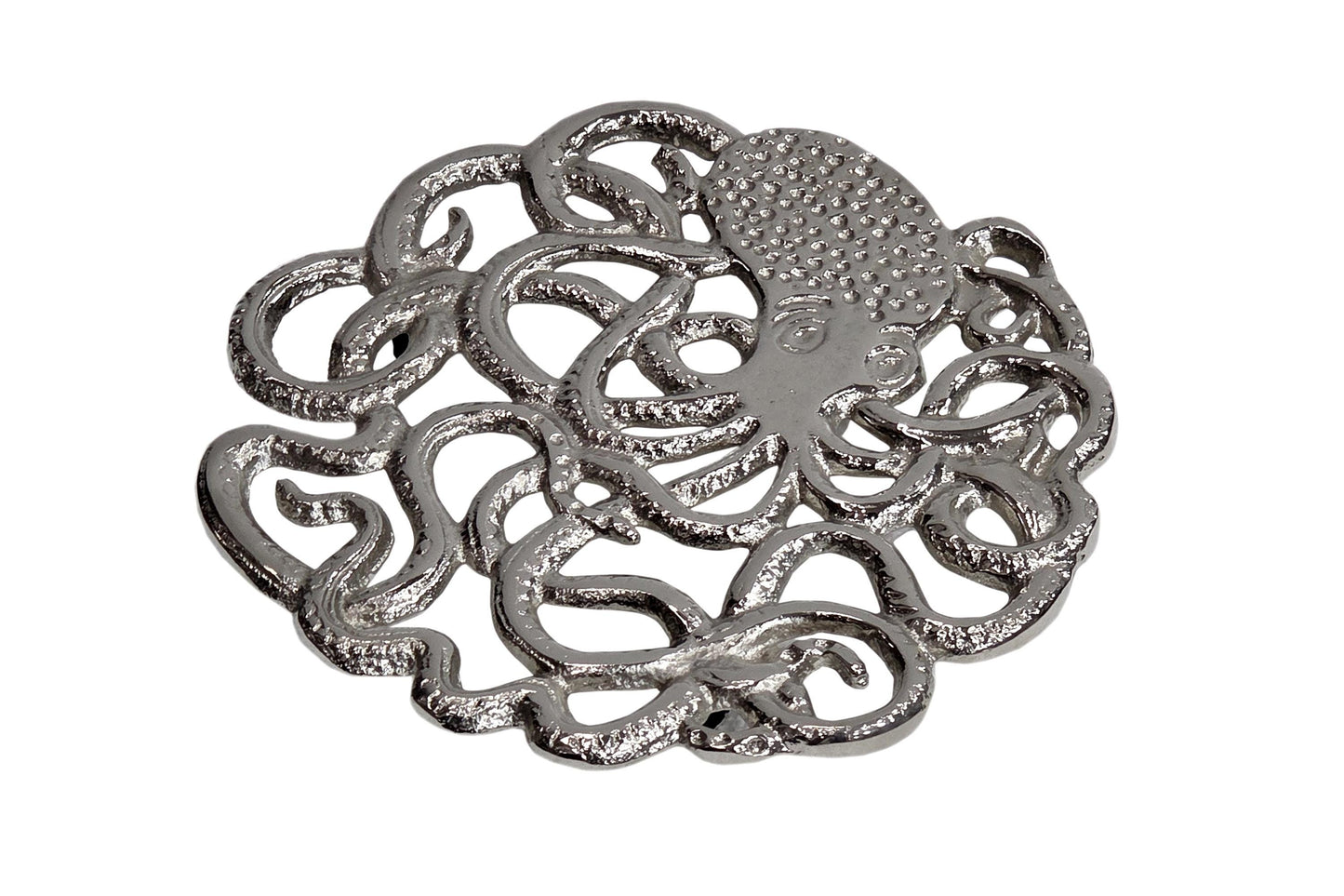 Cast Aluminum Octopus Trivet, Nautical Kitchen Decor, Coastal Table Protector