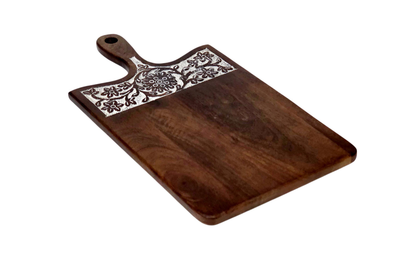 Rustic Wooden Charcuterie Board – Farmhouse Kitchen Serving Platter
