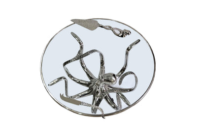 Octopus Kraken Cheese Board, Nautical Charcuterie Platter, Coastal Serving Tray