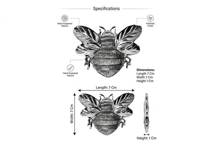 Aluminium Honeybee Shaped Tray | Decorative Serving Dish, Kitchen Organizer