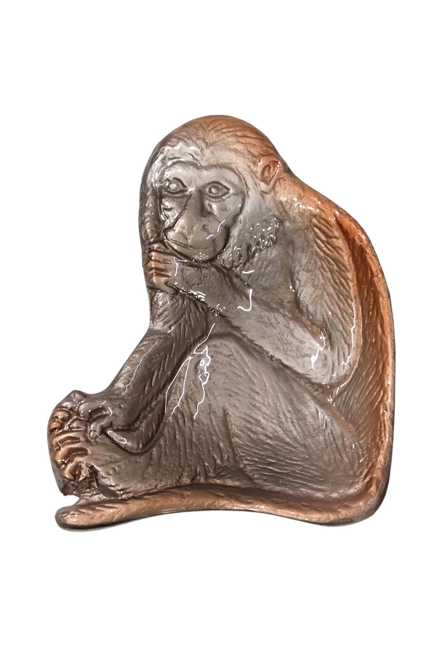 Monkey Tidbit Tray, Jungle Decor, Ring Holder, Key Dish, Animal Lover Gift