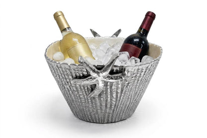 Starfish Handle Wine Bottle Holder | Mother of Pearl Coastal Decor