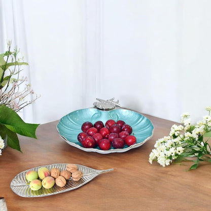 Octopus-Shape Platter – Sea-Themed Elegance in Light Green Enamel