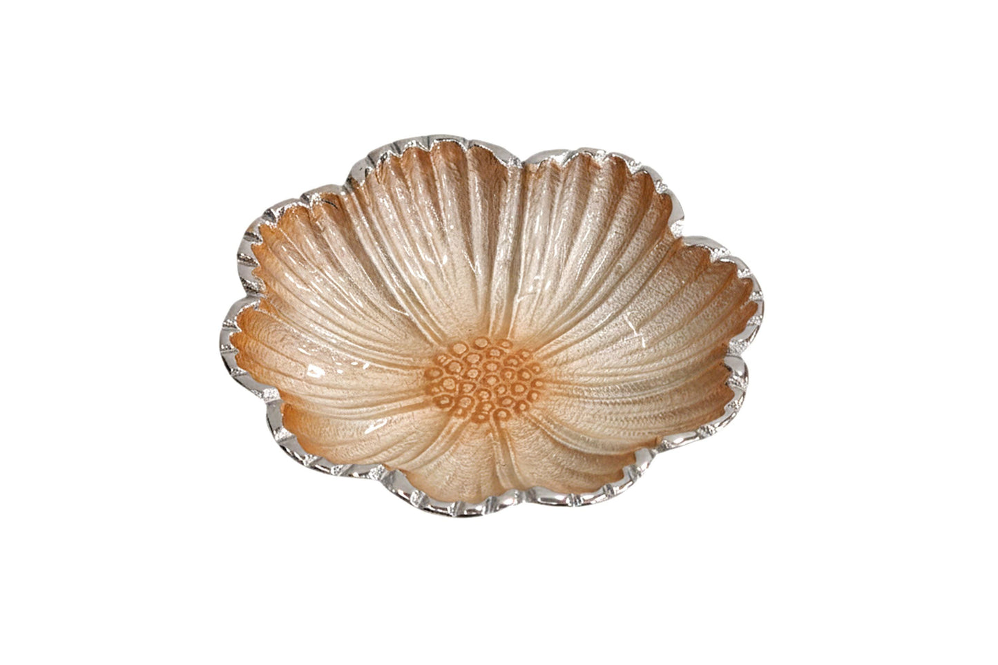 Handcrafted Aluminum Serving Bowl | Decorative Table Centerpiece