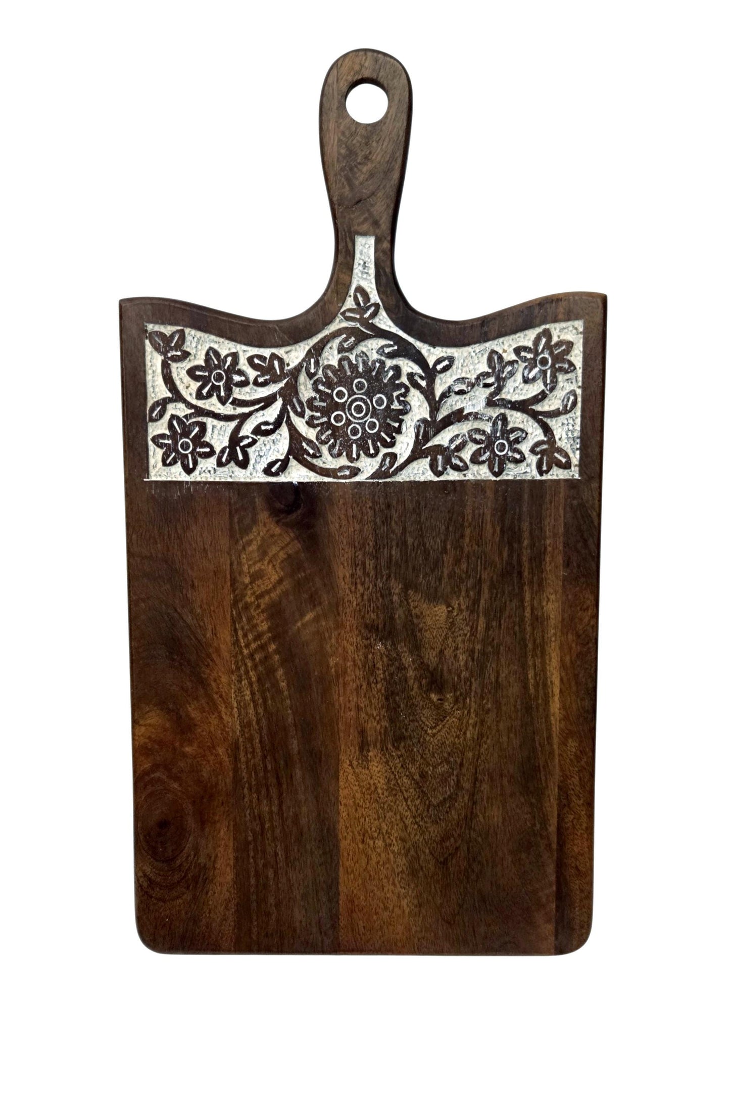 Rustic Wooden Charcuterie Board – Farmhouse Kitchen Serving Platter