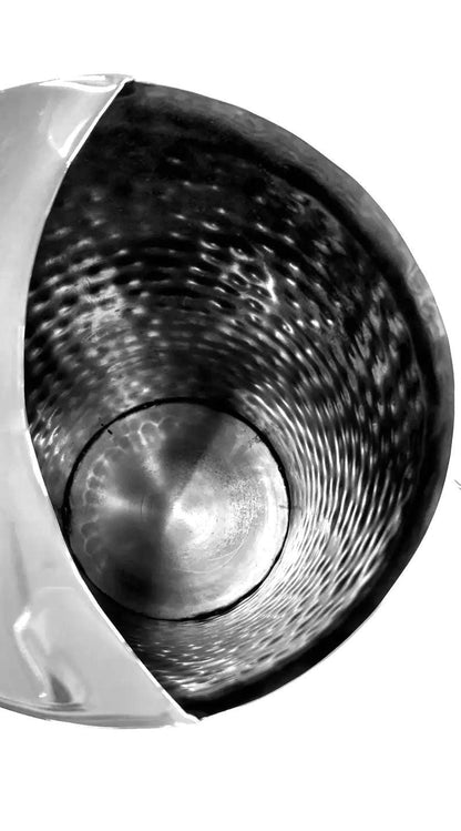 Hand Hammered Metal Water Pitcher | Rustic Vintage Style Serving Jug