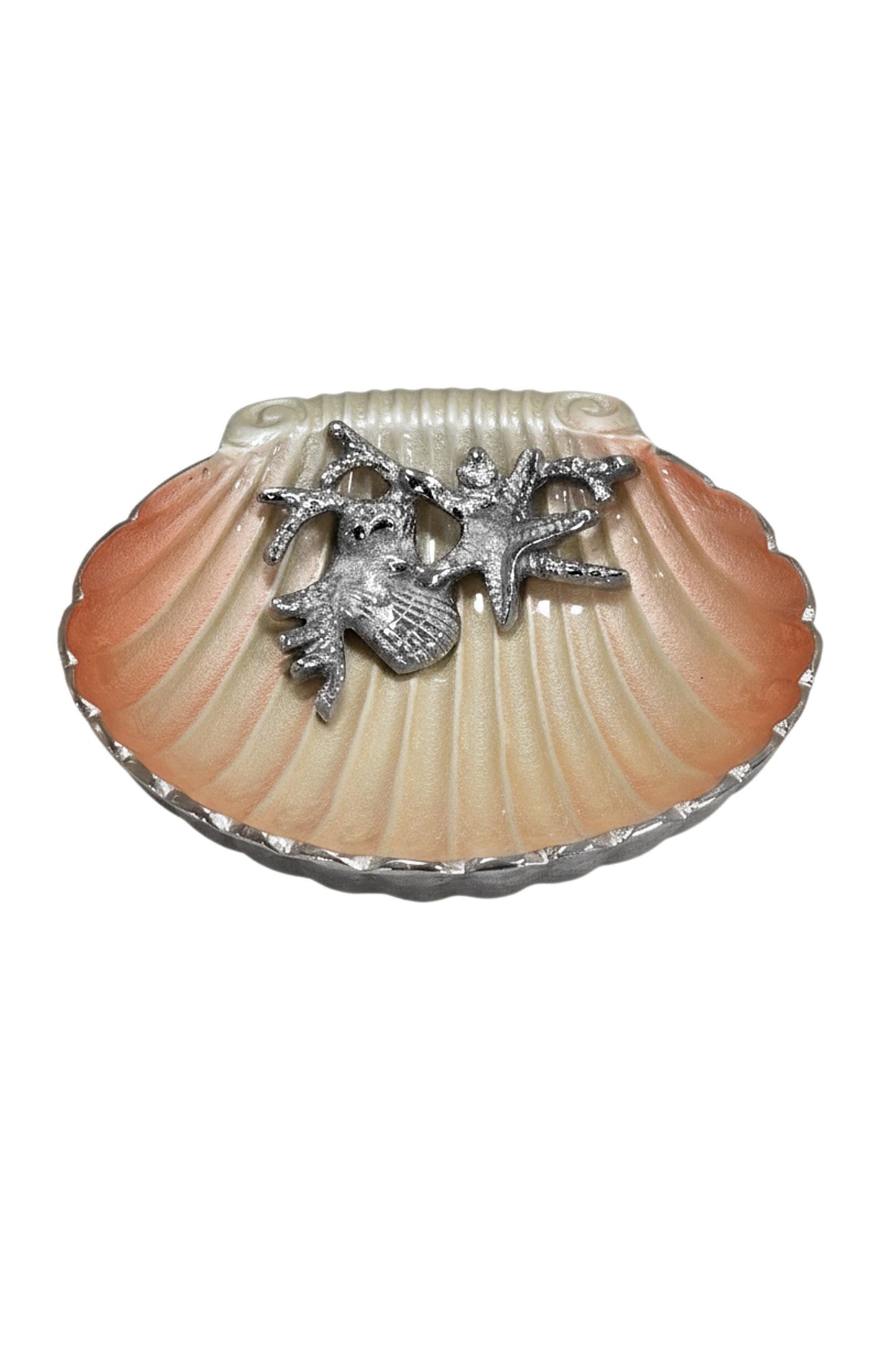 Pink Enamel Serving Bowl | Coastal Home Decor Centerpiece
