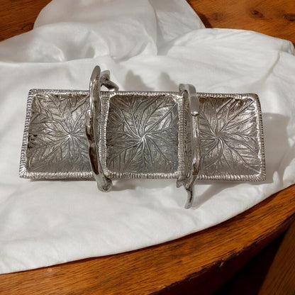 Antler Aluminum 3 Section Serving Tray Woodland